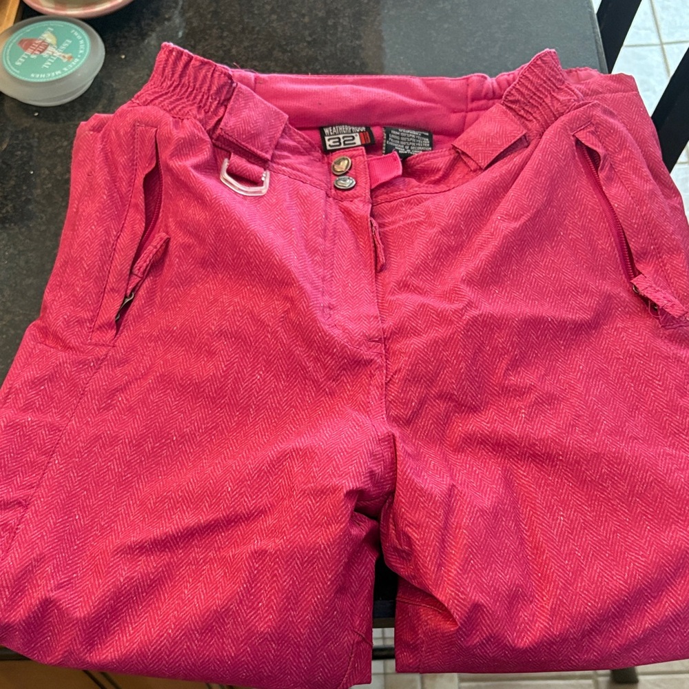 Weatherproof Pink Snow Pants